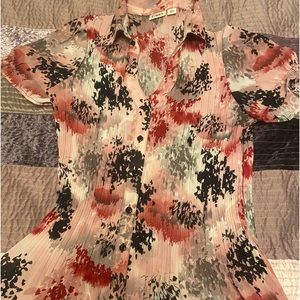 Ladies large Cato pink, black, gray, burgundy s/s blouse